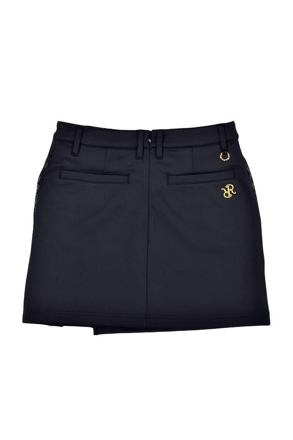 【26SS】【レディース】 GM ACCENT LINE SKIRT / モノトーンシリーズ メッシュプリーツ アクセントラインスカート (ブラック)*