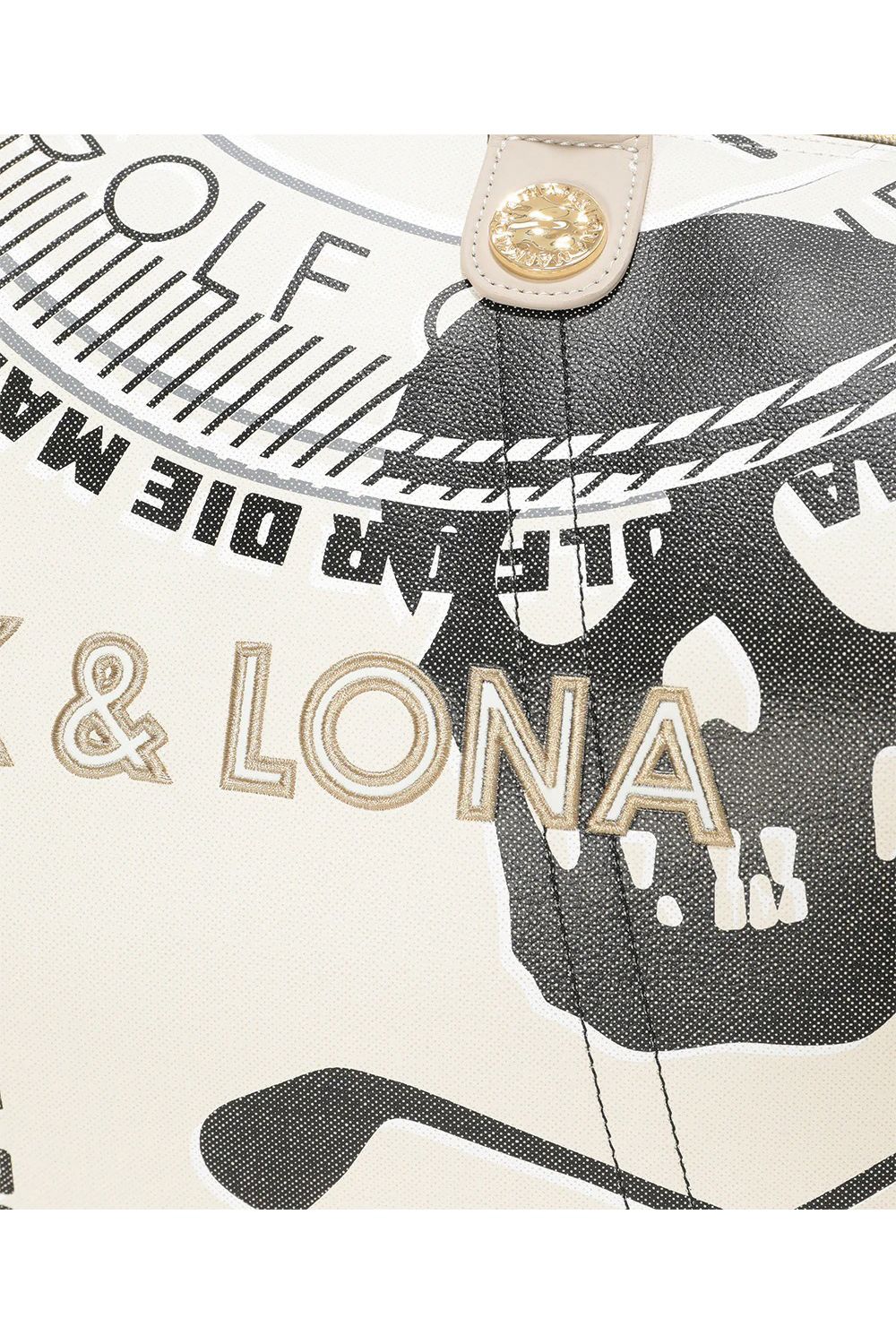 【2026SS 木村拓哉さん着用 VOL.3】 ATLAS CONVERTIBLE BOSTON BAG / アイアンスカル シンセティックレザー 2WAYボストンバッグ (ベージュ) (2月18日入荷予定)