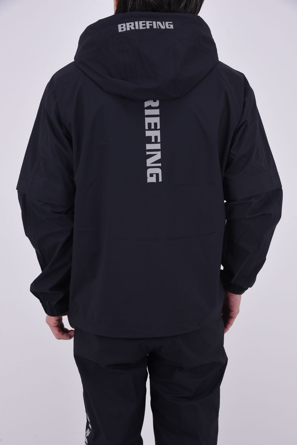 【26SS】 MEN'S WATERPROOF BLOUSON / マイクロリップナイロン 2WAYレインジャケット (ブラック)