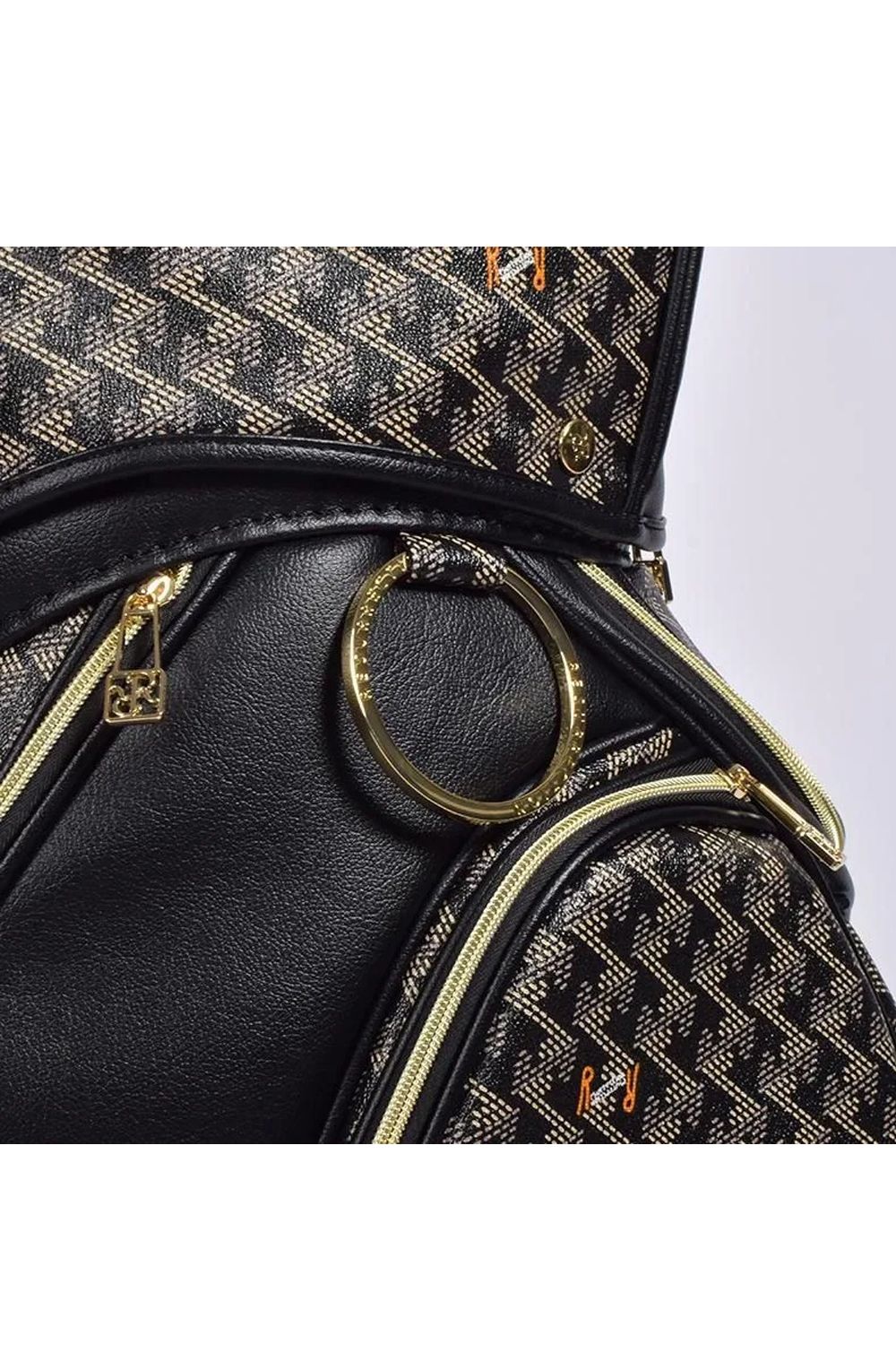 【26SS】【銀行振込・代金引換不可】【返品・交換不可】 ORIOLA（オリオラ） / ブランドオリジナルテキスタイル カートタイプ キャディバッグ （ダークブラック）*