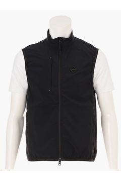 【26SS】 MEN'S POCKTABLE WIND VEST / 4WAYストレッチタフタ ポケッタブル ライトベスト (ブラック)