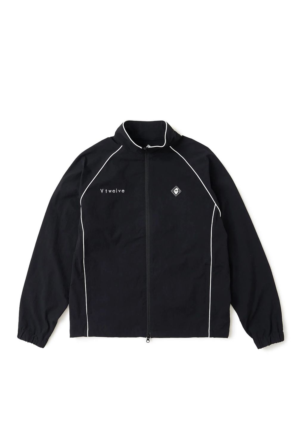 【26AW】 OH PIPE JKT / ホワイトパイピング バックプリント ナイロンジャケット (ブラック)