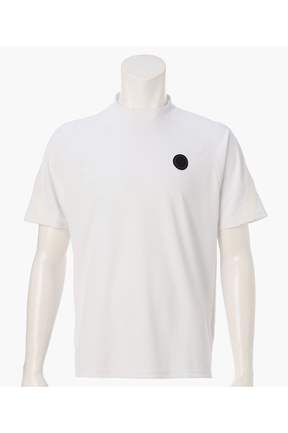 【26SS】 CE MEN’S BACK LOGO LINE HIGHNECK RF / ロゴテープ リラックスフィット モックネックTシャツ (ホワイト)