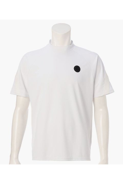 【26SS】 CE MEN’S BACK LOGO LINE HIGHNECK RF / ロゴテープ リラックスフィット モックネックTシャツ (ホワイト)