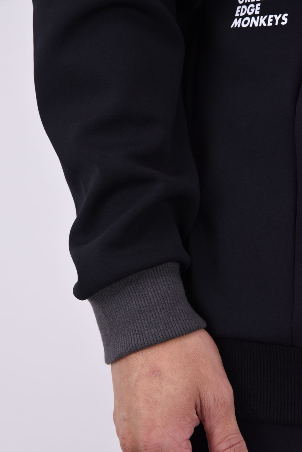 【26AW】 【ユニセックス対応】 JERSEY SWEATSHIRT / ダンボールニット バックプリント スウェットシャツ (ブラック)