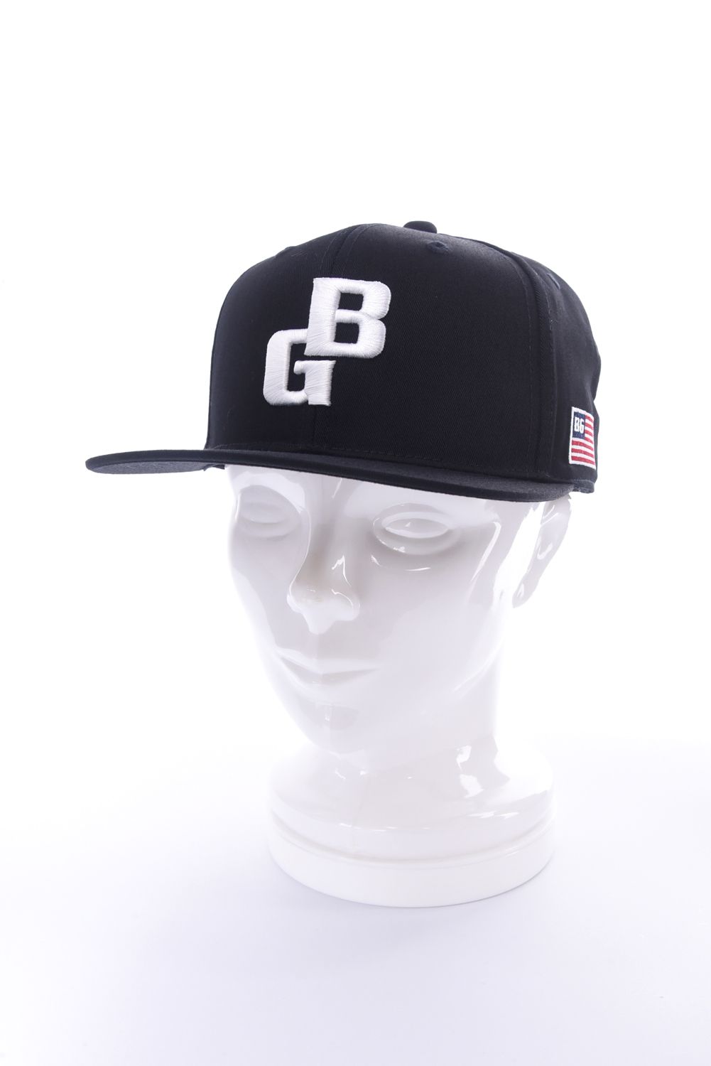 【26SS】 MEN’S BG LOGO FLAT VISOR CAP / BGロゴ フラットキャップ (ブラック)