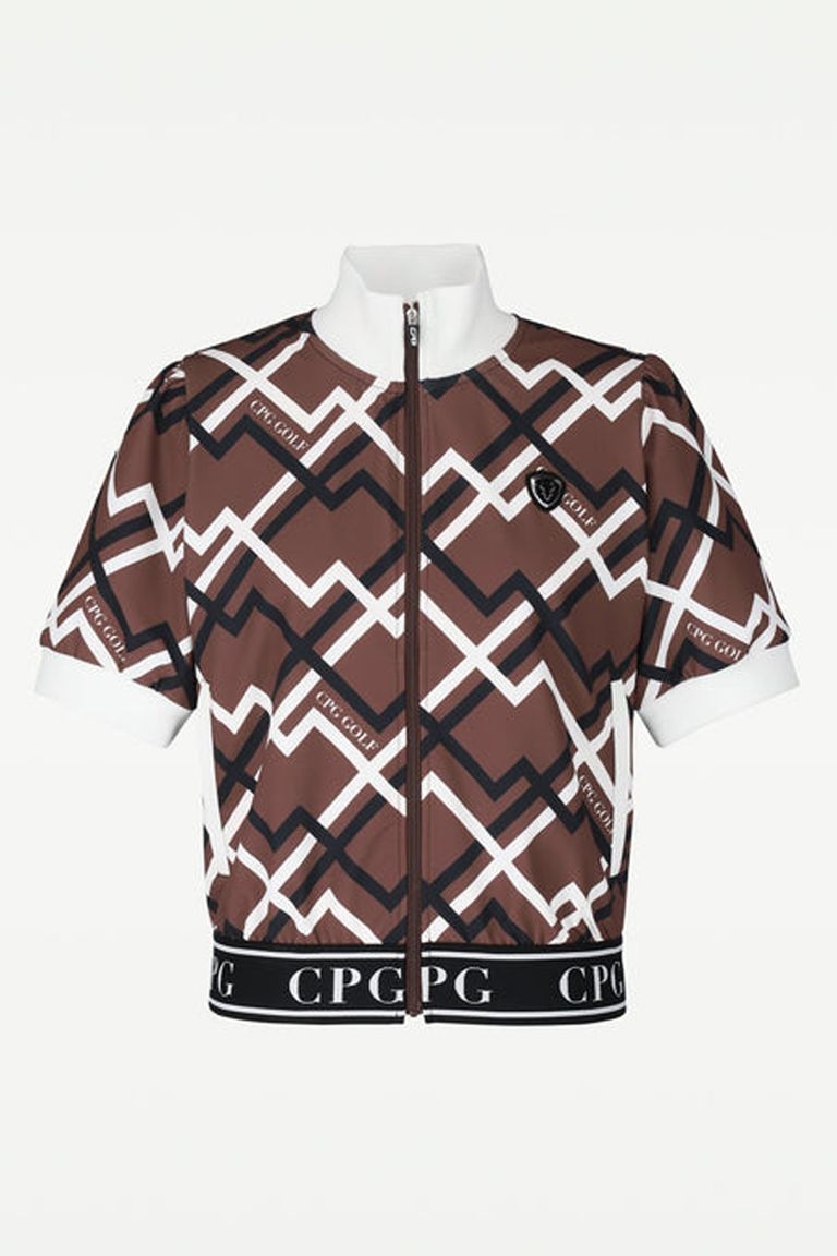 CPG GOLF - 【レディース】 ジオメトリックプリントハーフジャケット 