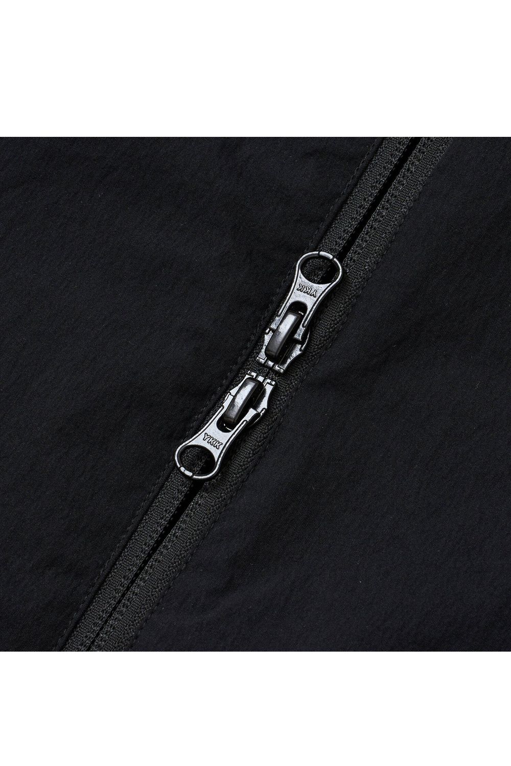 【26AW】 【レディース】 OH PIPE JKT / ホワイトパイピング バックプリント ナイロンジャケット (ブラック)