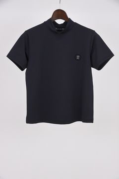 【26SS】【レディース】 DOT MESH MOCK TEE / ドットメッシュ モックネックTシャツ (ブラック)
