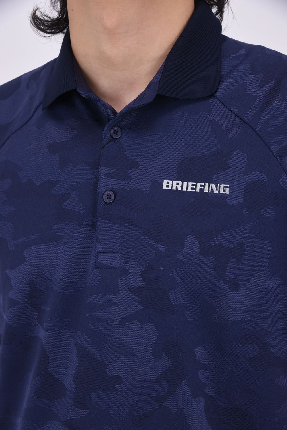 BRIEFING - 【25SS】 MENS CAMO JQ POLO / カモフラ柄ジャカード