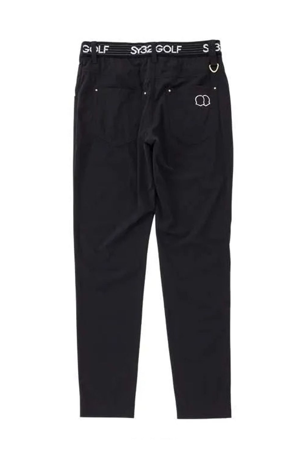 【26SS】【レディース】 MINI DOT LONG PANTS / ストレッチナイロン 接触冷感 ウエストゴムベルト ブランドロゴ刺繍 ロングパンツ (ブラック)*