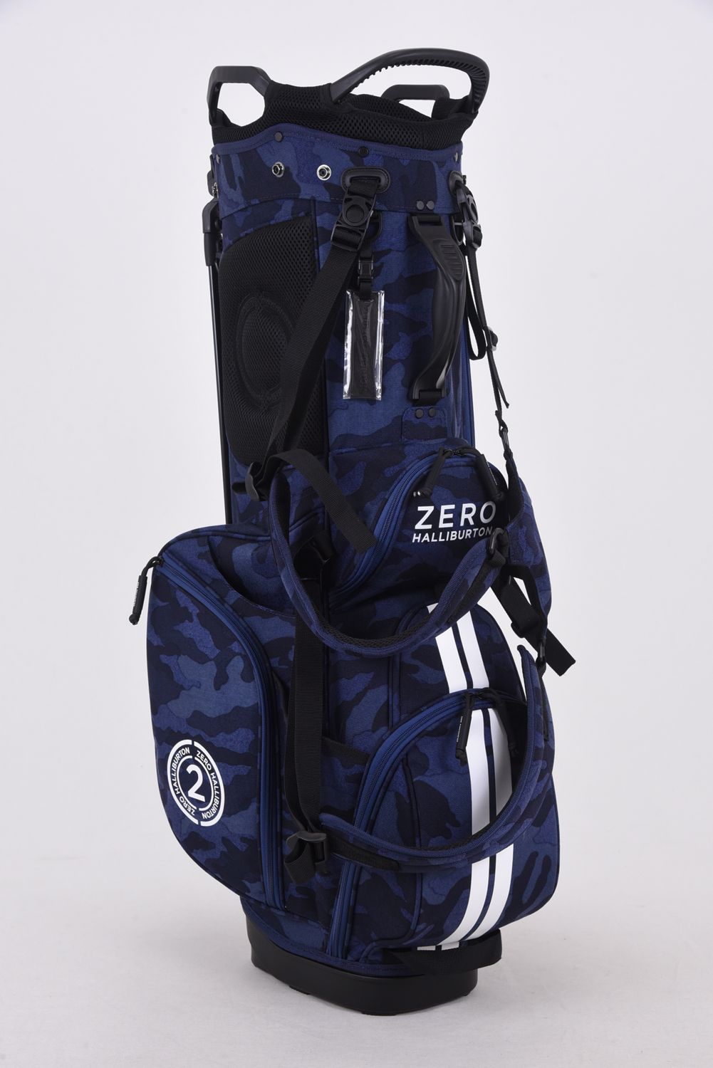 【銀行振込・代金引換不可】【返品・交換不可】【1000Dコーデュラナイロン】Stand Bag ZHG-CB1 / スタンドタイプ キャディバッグ ネイビーカモ