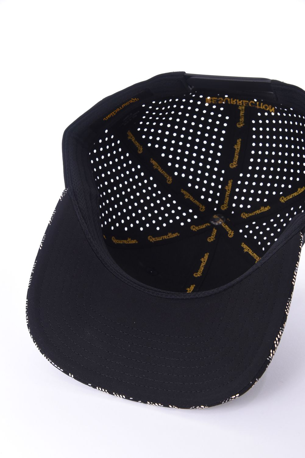 【26SS】 GM BRIM PUNCHING MESH CAP FLAT / パンチングメッシュ フラットキャップ (ブラック)