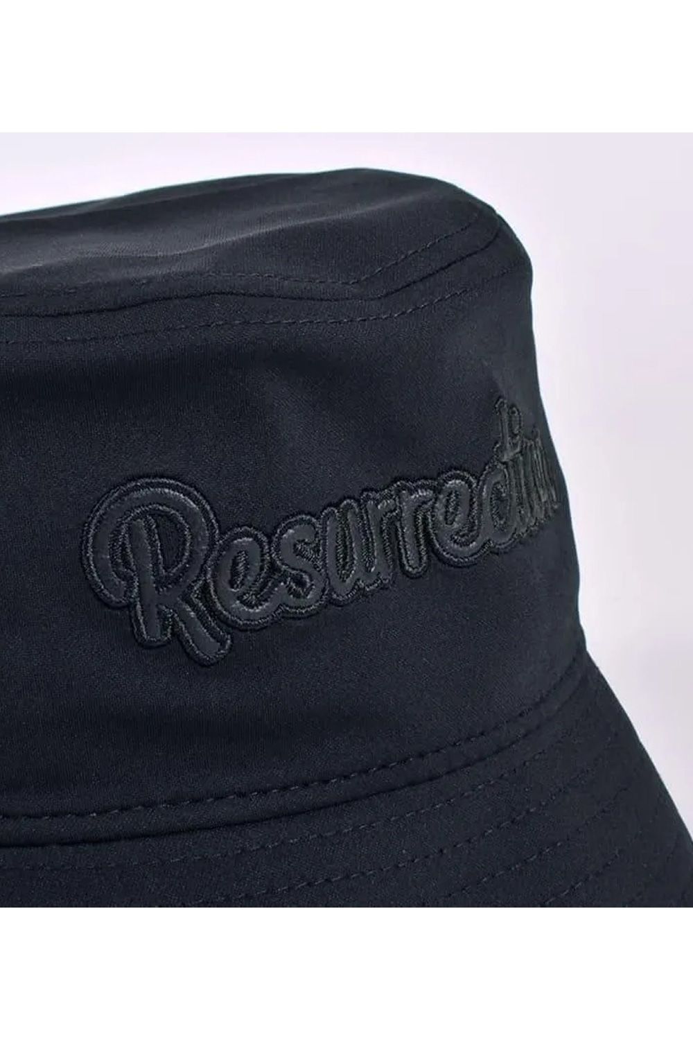 【26SS】 SYNTHETIC LEATHER BRIM BUCKET HAT / シンセティックレザーブリム バケットハット (ブラック)