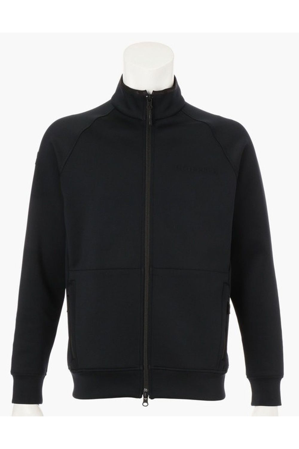 【25AW】 MEN'S 3D LOGO BLOUSON / 3Dロゴ ストレッチジャージ ジップアップブルゾン (ブラック)