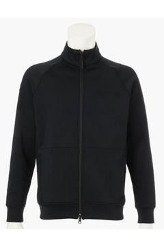 【25AW】 MEN'S 3D LOGO BLOUSON / 3Dロゴ ストレッチジャージ ジップアップブルゾン (ブラック)