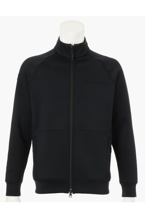 【25AW】 MEN'S 3D LOGO BLOUSON / 3Dロゴ ストレッチジャージ ジップアップブルゾン (ブラック)