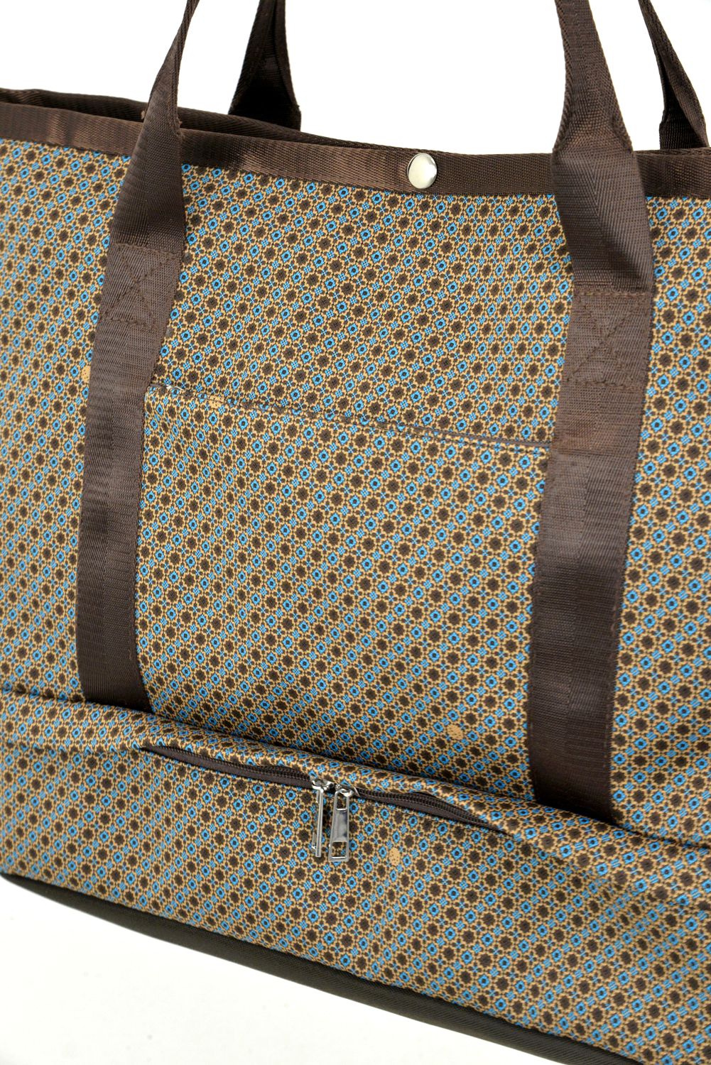 【26SS】 JACQUARD TOTE BAG / ジャカード総柄 ビッグサイズ トートバッグ (ブラウン)
