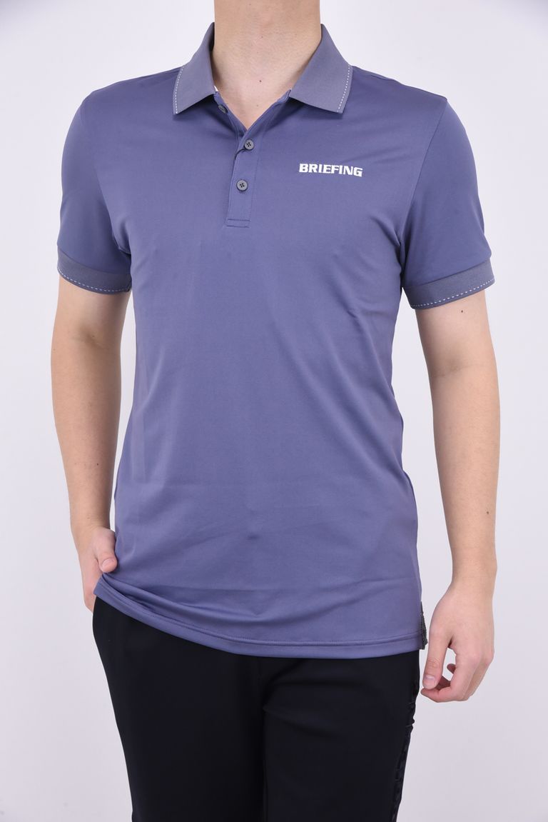 BRIEFING - MENS TOUR POLO / 刺繍ブランドロゴ ベーシック ポロシャツ  