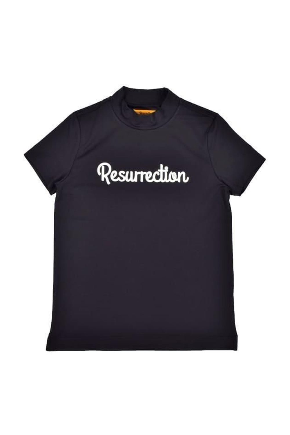 【26SS】【レディース】 SILICON LOGO MOCK NECK / モノトーンシリーズ 3Dシリコンロゴ モックネックTシャツ (ブラック)*