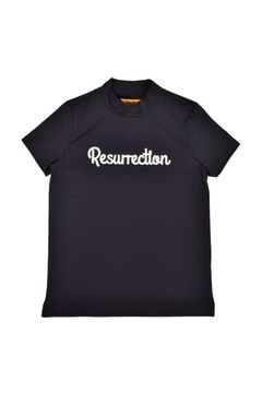 【26SS】【レディース】 SILICON LOGO MOCK NECK / モノトーンシリーズ 3Dシリコンロゴ モックネックTシャツ (ブラック)*