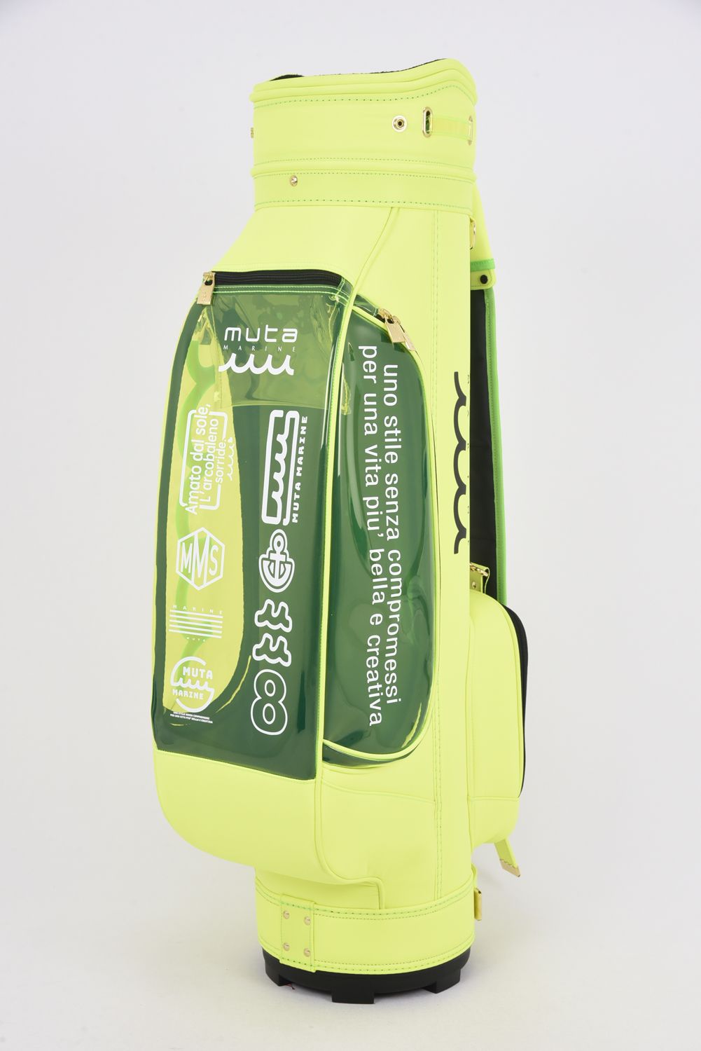 【銀行振込・代金引換不可】【返品・交換不可】 CADDY BAG & COVER / ナイロン×クリア キャディバッグ&ヘッドカバーセット (イエロー)