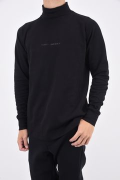 BIG LUCHA L/S MOCKNECK / ルチャプリント ハイネック ロングスリーブ モックネック Tシャツ ブラック