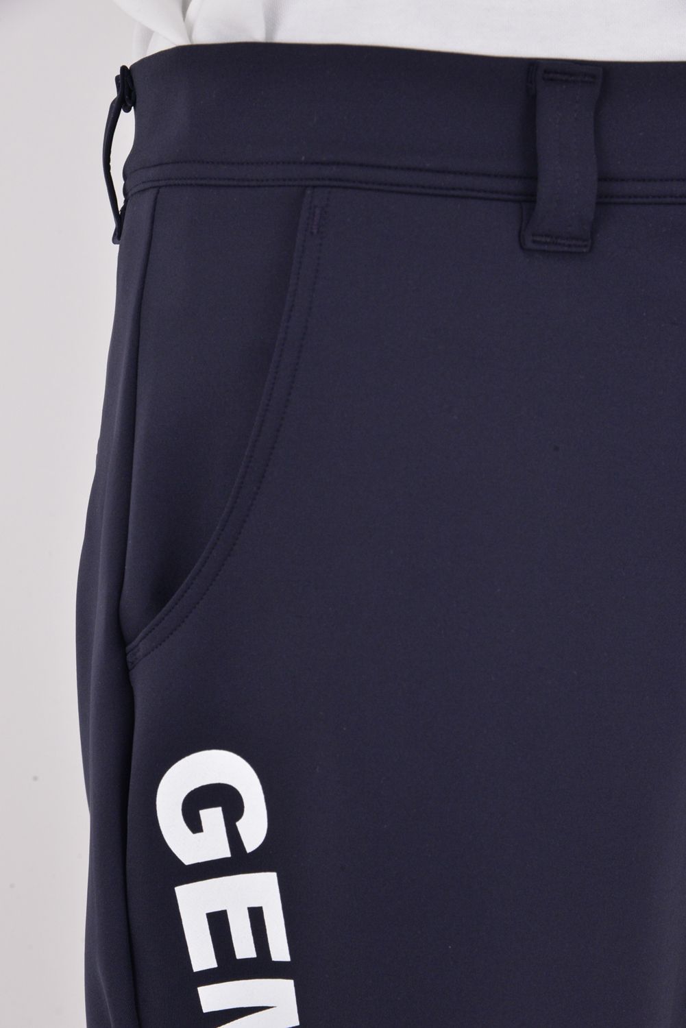 【26SS】 NEOPRENE DOUBLE PANTS / ネオプレーン サイドロゴ ショートパンツ (ネイビー)