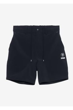 【26SS】 COMBINATION SHORTS / 異素材切り替え ショートパンツ (ブラック)