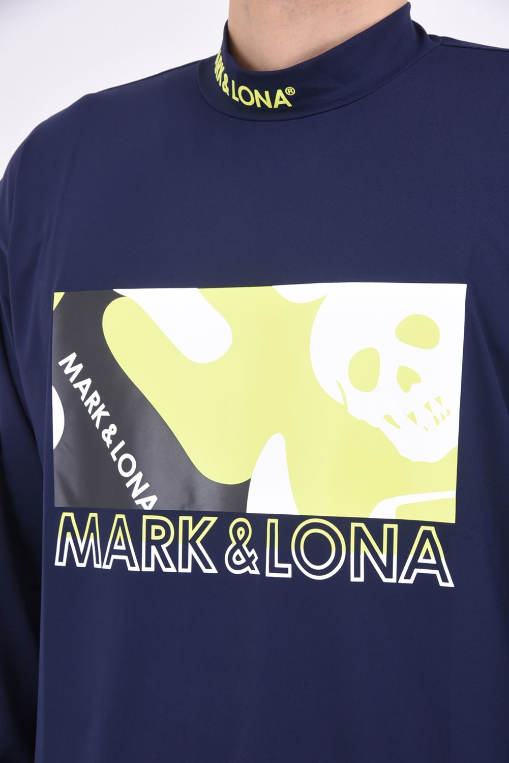 MARK&LONA - CRAY MOCK NECK SHIRTS / ジャージロメリーナ オリジナル