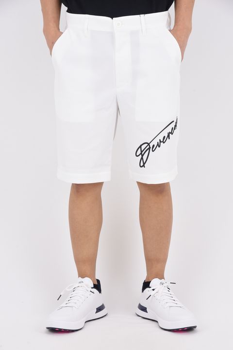 【26SS】 DVG LOGO HALF PANTS / ブランドロゴ イージーケア ショートパンツ (ホワイト)