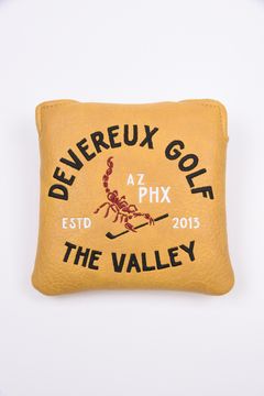 Scorpion mallet putter cover / スコーピオン刺繍 マレットタイプ パターカバー (イエロー)
