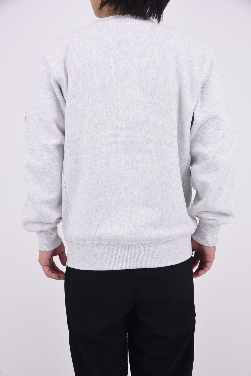 【25AW】 ACANTHUS * MUTA MARINE SWEET LOGO CREWNECK SWEATSHIRTS / ヘビーウェイト 裏起毛 ハートロゴ クルーネックスウェット (グレー)