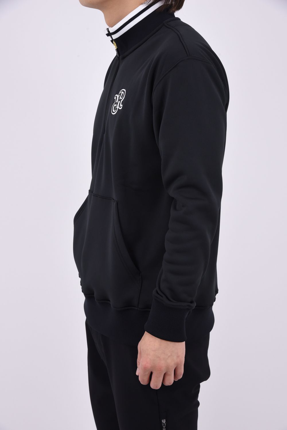 【26AW】 HIGH-NECK ZIP SWEAT / ハイネック ジップスウェット (ブラック)*