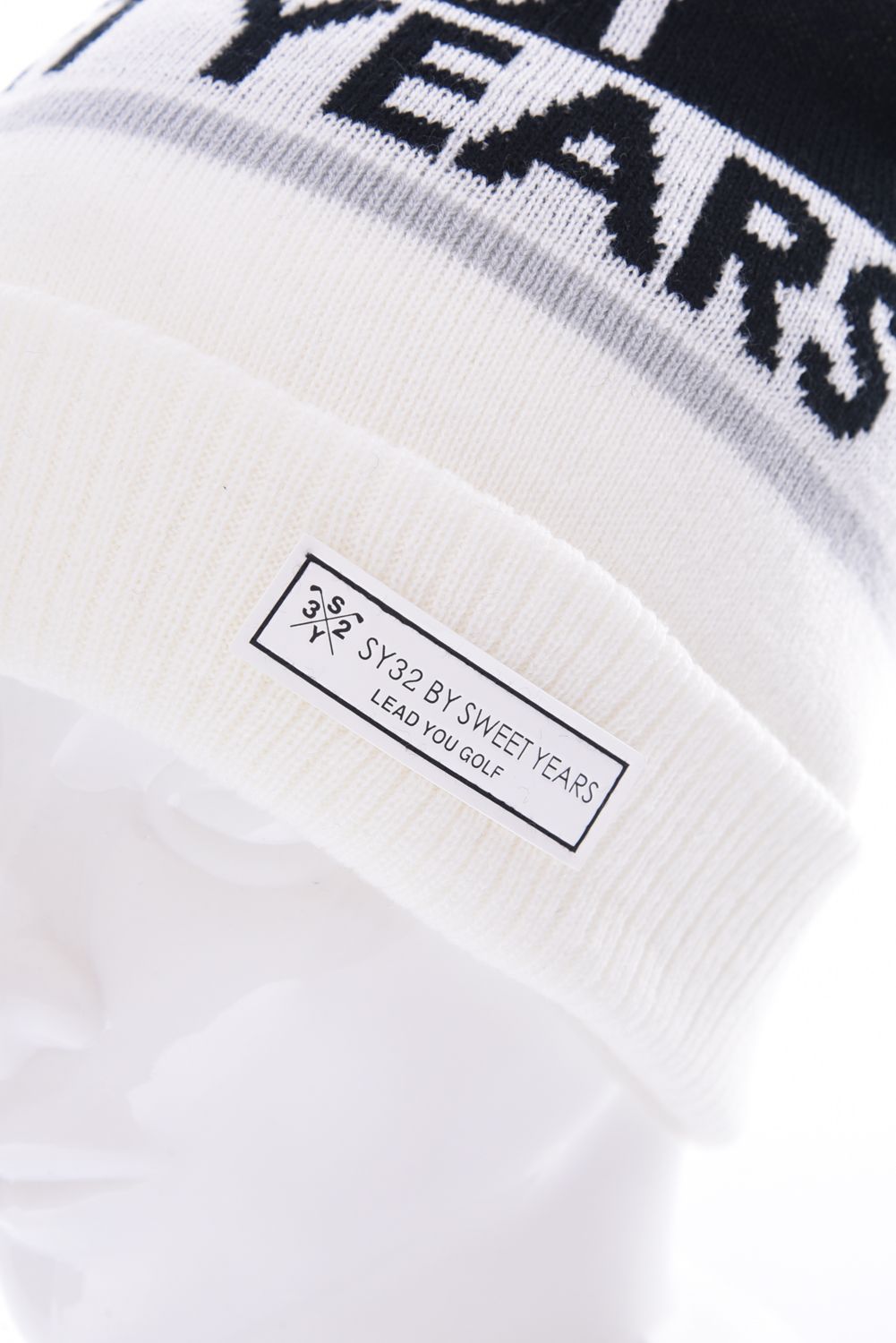 SY32 by SWEET YEARS GOLF - SY BONBON KNIT CAP / ジャカードロゴ