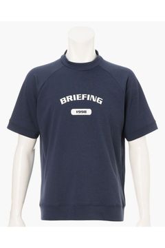 【26SS】 MEN’S COLLEGE LOGO HIGHNECK / カレッジロゴ リラックスフィット モックネックTシャツ (ネイビー)