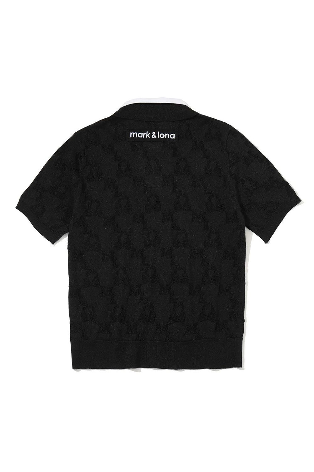 【26SS】【レディース】 QUADRO ICON 2-WAY COLLAR KNIT POLO / ダブルカラー ニットポロシャツ (ブラック)