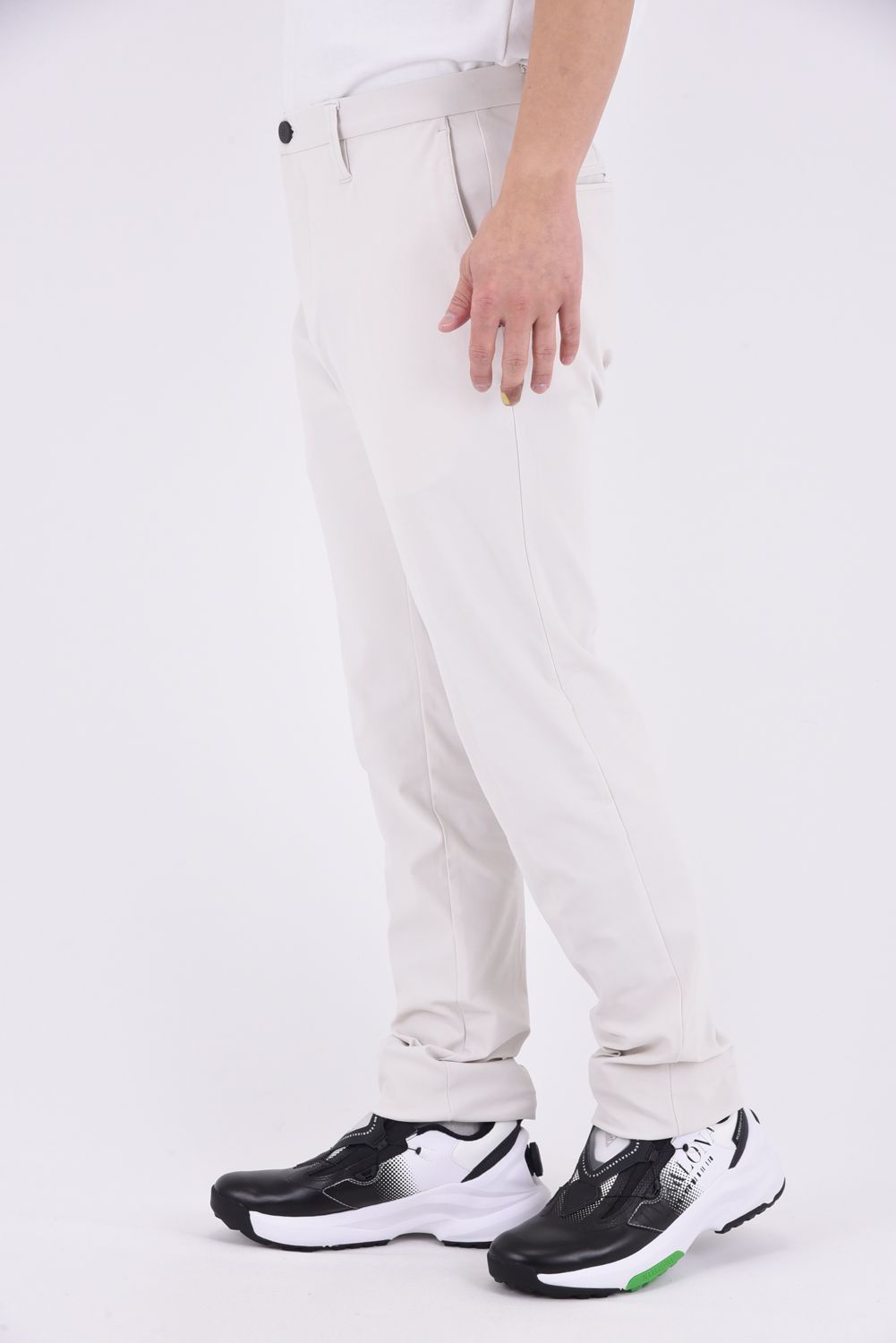 【25SS】 MENS BASIC PANTS / ベーシック フルレングス ストレッチ パンツ (アイヴォリー)