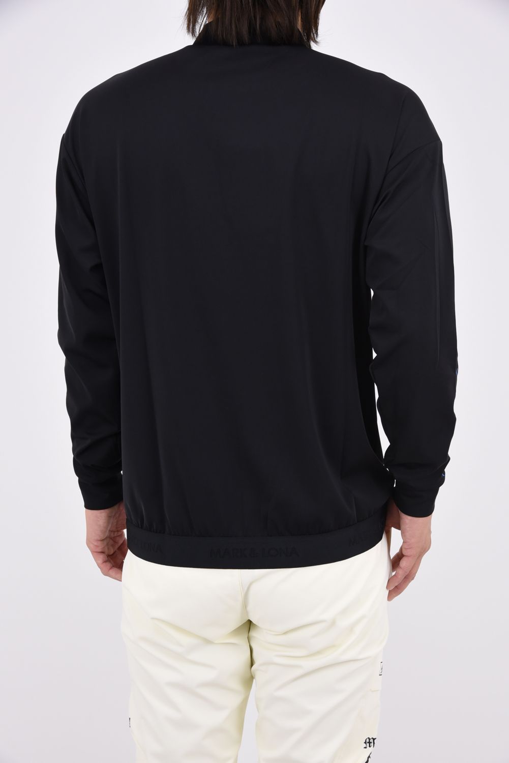 【26AW】 FRACTUR SMOOTH MOCK NECK / ブラックレターフォントロゴ 長袖モックネックTシャツ (ブラック)