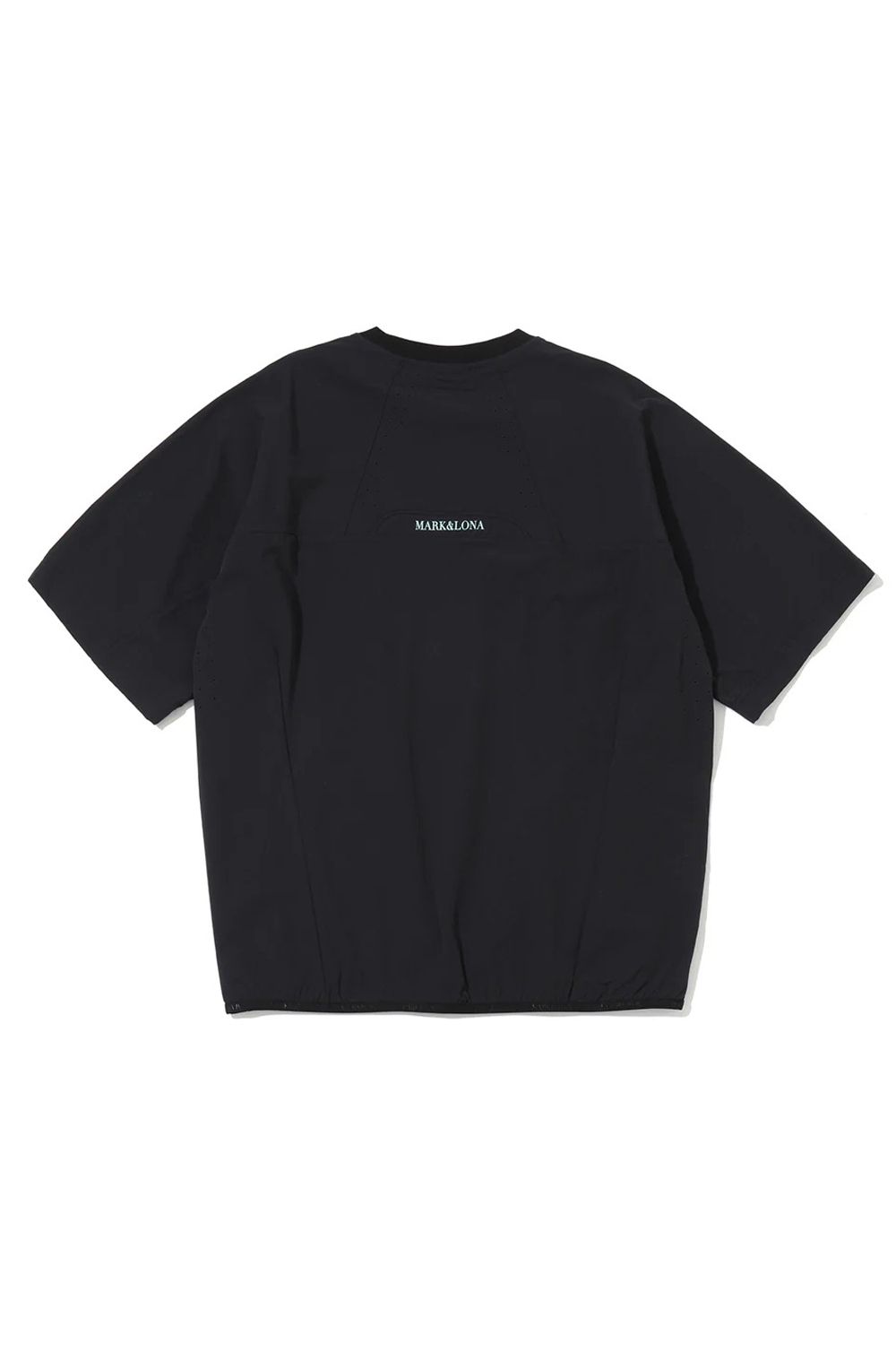 【26SS】【CODE COLLECTION】 PTMT / ストレッチナイロン クルーネックプルオーバー (ブラック)