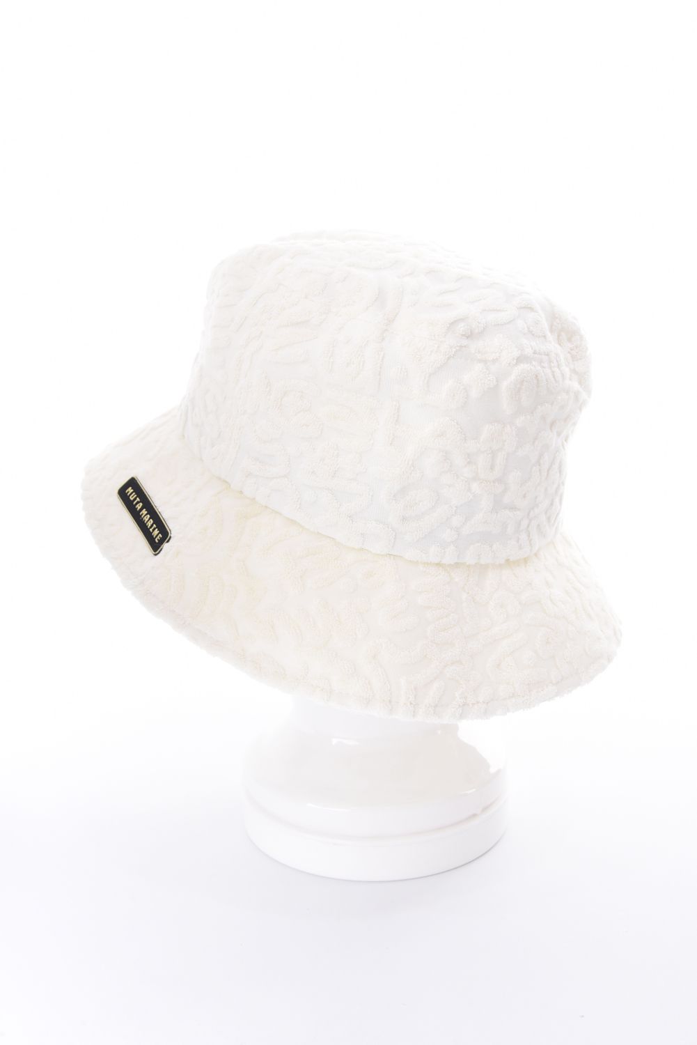 【26SS】 LINE ART PILE BUCKET HAT / パイル生地 ラインアート バケットハット (ホワイト)