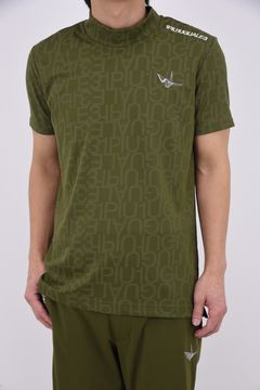 【26SS】 JACQUARD MOCK NECK  / ジャガード モックネック (カーキ)