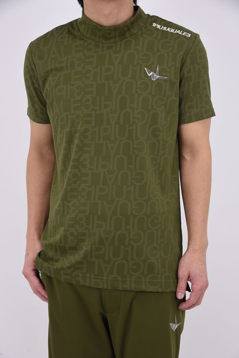 【26SS】 JACQUARD MOCK NECK  / ジャガード モックネック (カーキ)