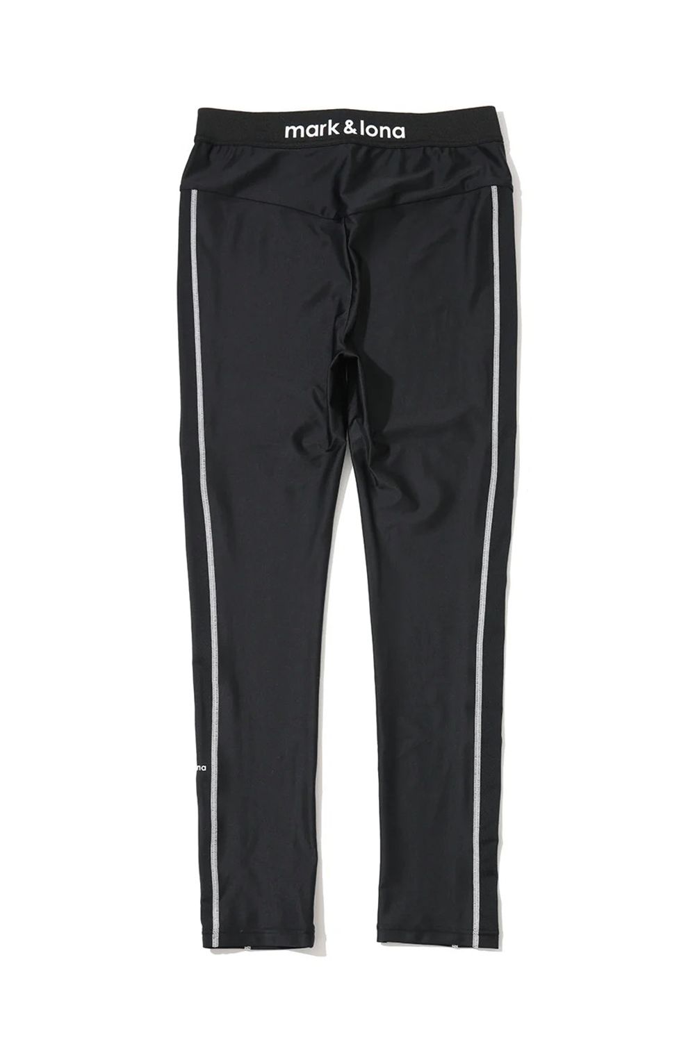 【26AW】【レディース】 ESSENTIAL STRETCH LEGGINGS / メッシュ切り替え サイドライン ハイストレッチ レギンスパンツ (ブラック)