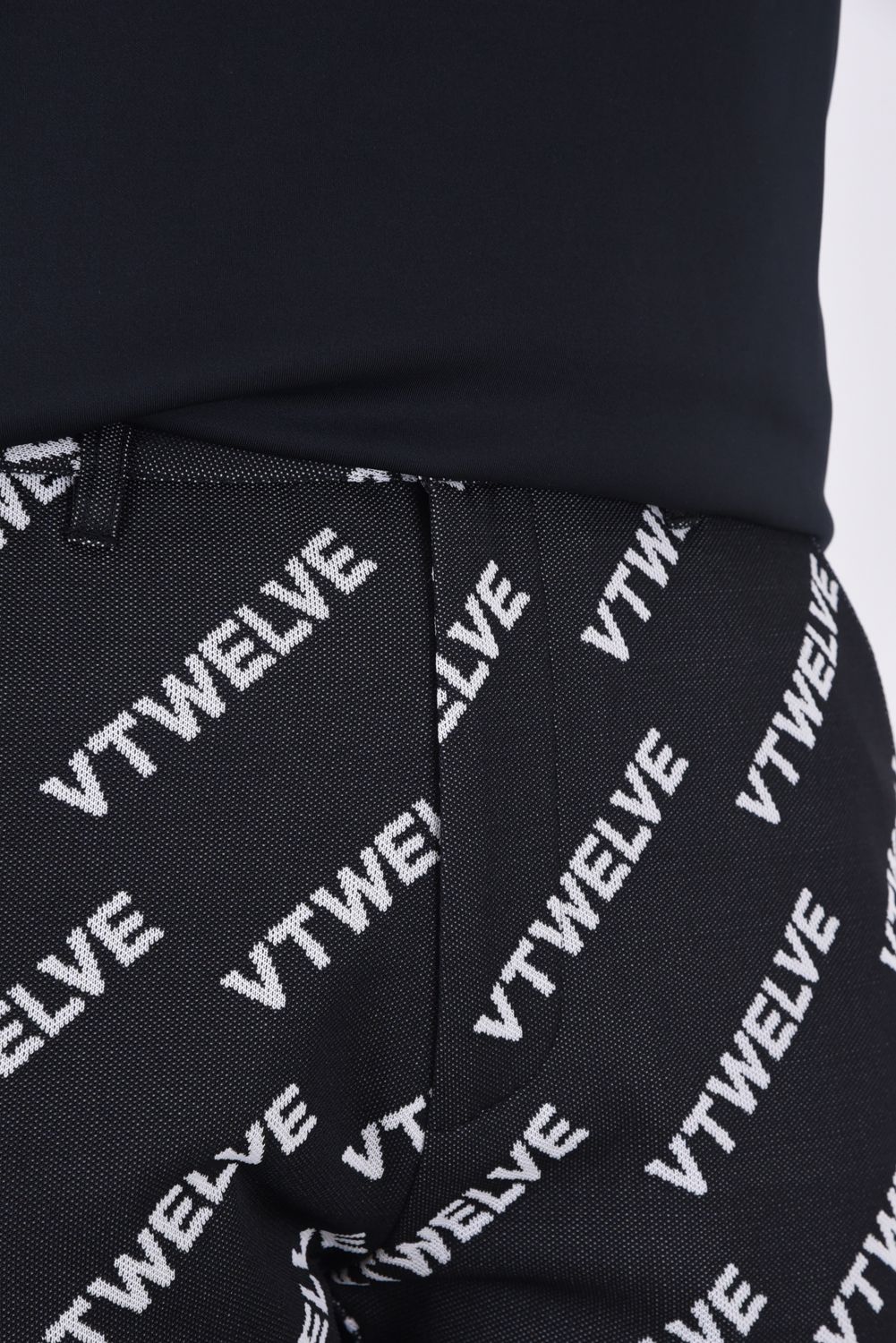 【期間限定ポイント10倍】【レディース】【秋冬仕様】 VET PANTS / グラフィック ロゴ ジャガードパンツ (ブラック)