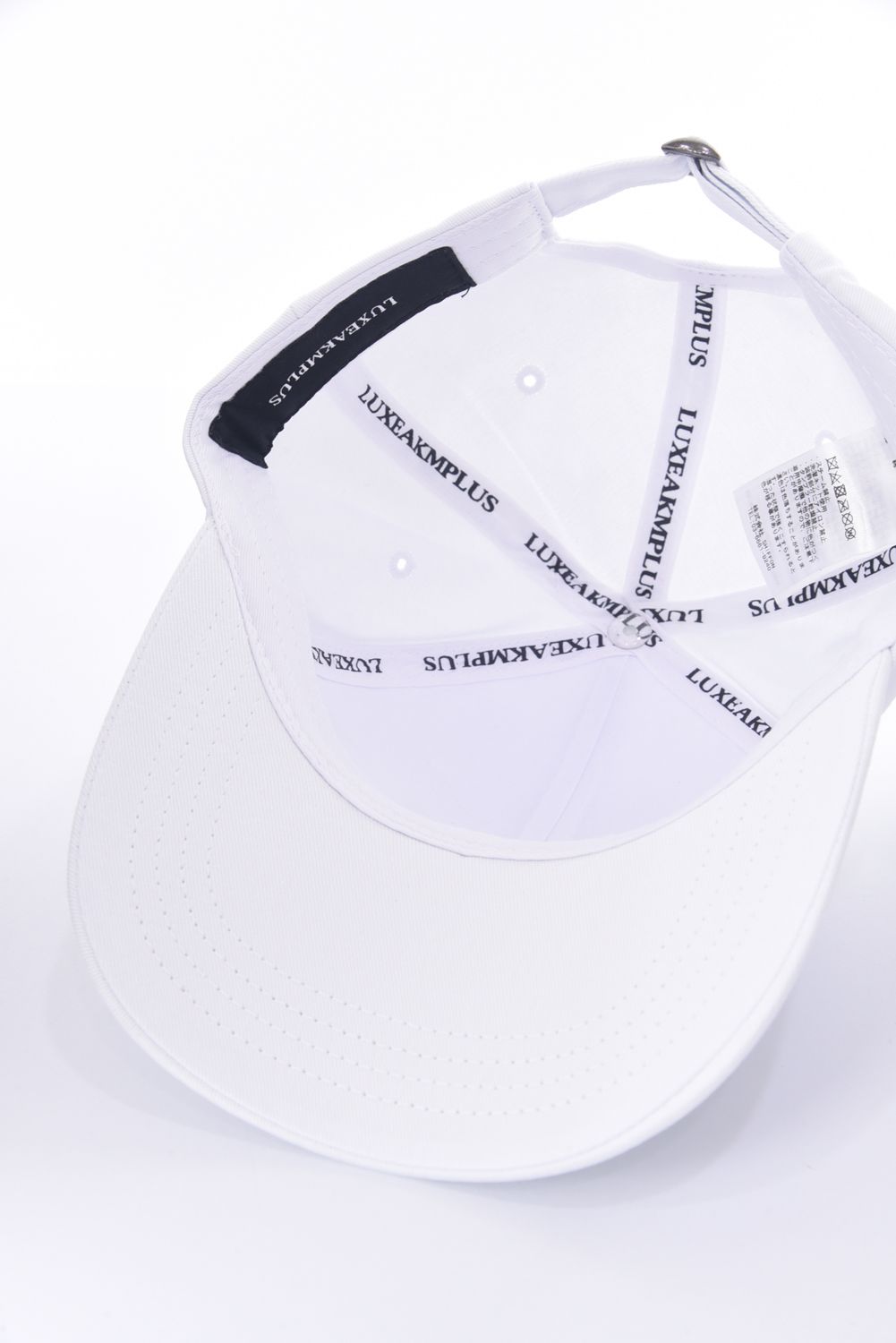 LUXEAKMPLUS - SIDE LOGO CAP / ラインストーンロゴ 6パネル