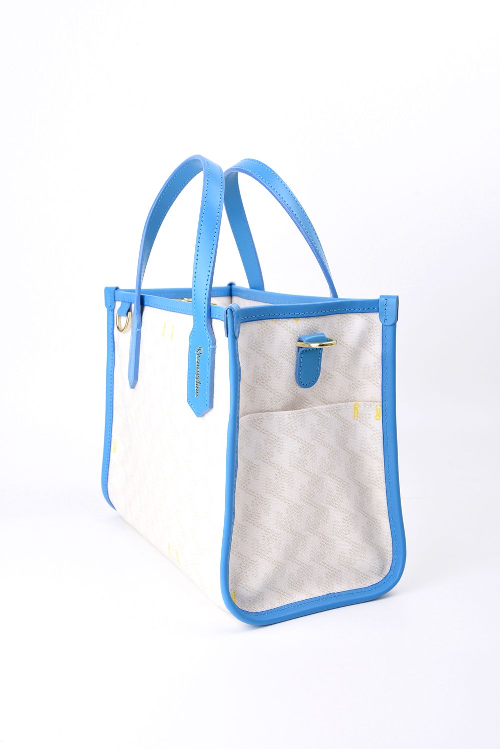 【GOSSIP GOLF別注商品】 LANIUS SQUARE MINI (ラニウス スクエア ミニ) / ブランドオリジナルテキスタイル カートバッグ （ウルトラマリン / Hイエローライニング） (4月末入荷予定）