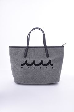 PILE TOTE BAG / パイル生地 トートバッグ (グレー)