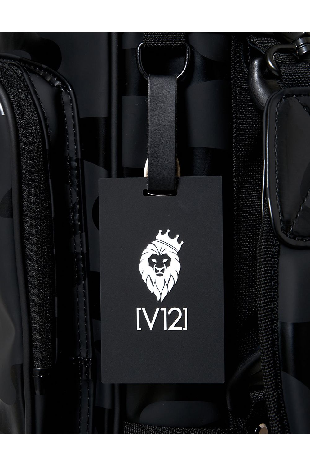 V12 - BLACK OUT 9 / 3Dロゴ スタンドキャディバッグ ブラック