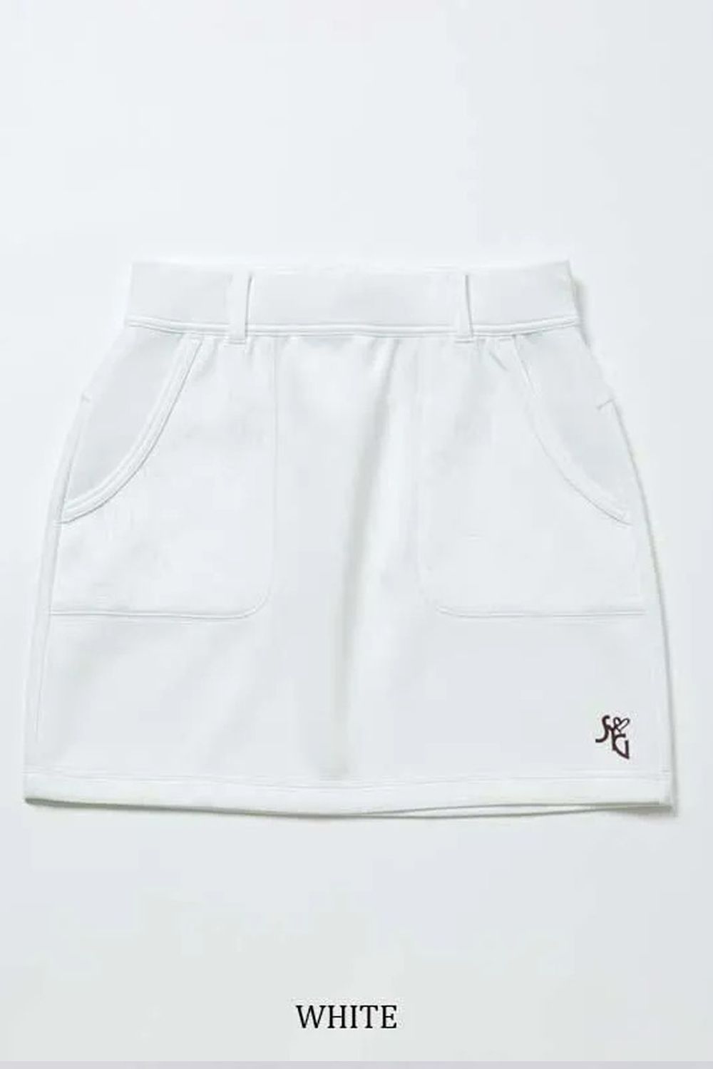 【26AW】【レディース】 DOUBLE MESH KNIT SKIRT / メッシュジャカード ダンボールニット スカート (ホワイト)*